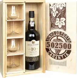 Wijnvoordeel Barão de Vilar 10 Years Old Port met 2 portglazen aanbieding