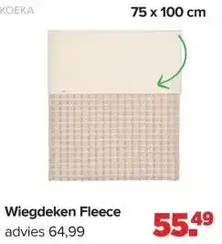 Baby-Dump Wiegdeken Fleece aanbieding