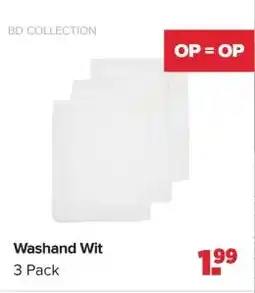 Baby-Dump Washand Wit aanbieding