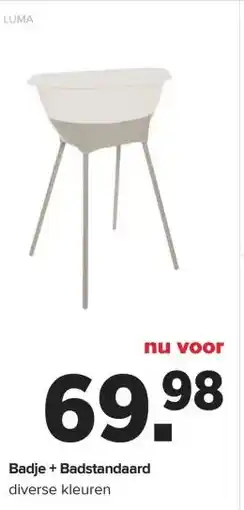 Baby-Dump Badje + Badstandaard aanbieding