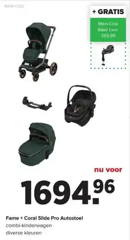 Baby-Dump Maxi-cosi Fame + Coral Slide Pro Autostoel aanbieding