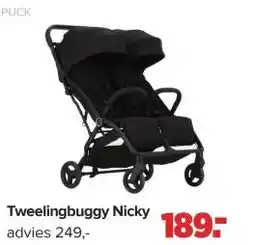 Baby-Dump Puck Tweelingbuggy Nicky aanbieding