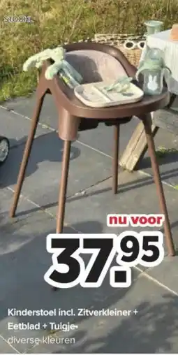 Baby-Dump Stoohl Kinderstoel incl. Zitverkleiner + Eetblad + Tuigje aanbieding