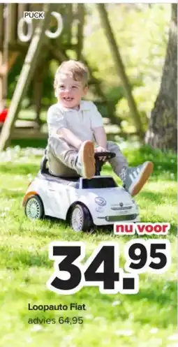 Baby-Dump Puck Loopauto Fiat aanbieding