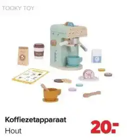 Baby-Dump Tooky toy Koffiezetapparaat aanbieding