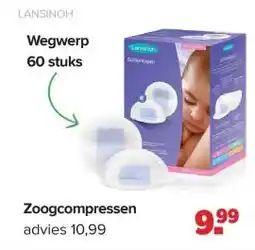 Baby-Dump Lansinoh Zoogcompressen aanbieding