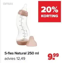 Baby-Dump Difrax S-fles Natural aanbieding