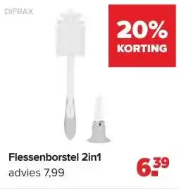 Baby-Dump Flessenborstel 2in1 aanbieding