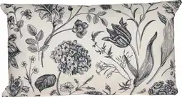 Intratuin Anna's Collection sierkussen Vintage Bloem wit 50 x 30 x 12 cm aanbieding