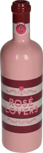 Intratuin HD Collection vaas Cheers rosé lovers roze / rood D 8 H 29,5 cm aanbieding