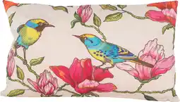 Intratuin Anna's Collection sierkussen Vogels wit 50 x 30 x 12 cm aanbieding