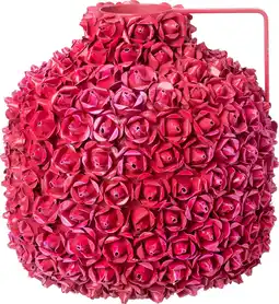 Intratuin Intratuin vaas Wooler roze D 20 H 17 cm aanbieding