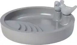 Intratuin Intratuin vogelbad Eva donkergrijs D 28 H 4,3 cm aanbieding