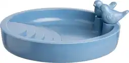 Intratuin Intratuin vogelbad Eva blauw D 28 H 4,3 cm aanbieding