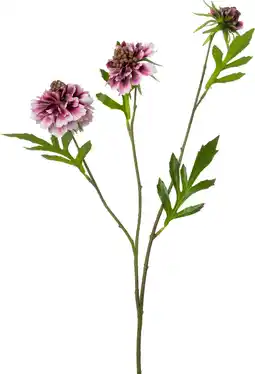 Intratuin Intratuin kunstbloem Duifkruid roze H 65 cm aanbieding
