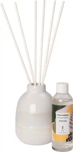 Intratuin Intratuin geurstokjes Vix Citrus Verbena 100 ml aanbieding