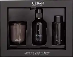 Intratuin Intratuin geurset Urban Oakwood & Blackcurrant grijs 22,3 x 6,3 x 17,4 cm aanbieding