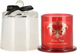 Intratuin Intratuin geurkaars Luxe Tonka Clove rood 30 uur D 9,5 H 13 cm aanbieding