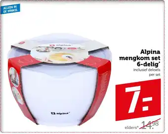 Coop Alpina mengkom set 6-delig per set aanbieding