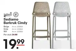 De Kweker Sediamo Barkruk Cindy aanbieding