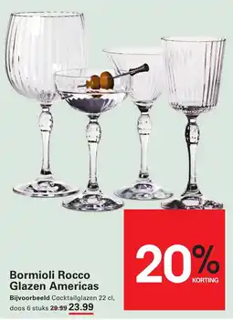 De Kweker Bormioli Rocco Glazen Americas aanbieding