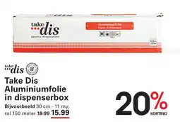 De Kweker Take Dis Aluminiumfolie in dispenserbox aanbieding