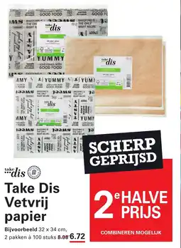 De Kweker Take Dis Vetvrij papier aanbieding