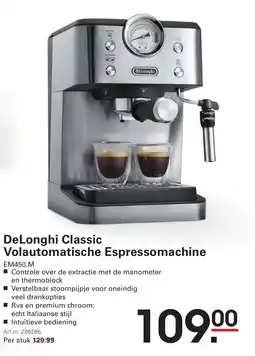 De Kweker DeLonghi Classic Volautomatische Espressomachine aanbieding