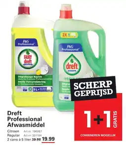 De Kweker Dreft Professional Afwasmiddel aanbieding