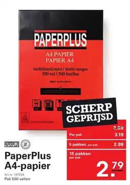 De Kweker PaperPlus A4-papier aanbieding