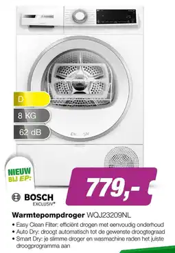 EP Beerepoot BOSCH Warmtepompdroger WQJ23209NL aanbieding