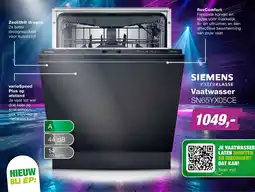 EP Beerepoot SIEMENS extraкLASSE Vaatwasser SN65YX05CE aanbieding