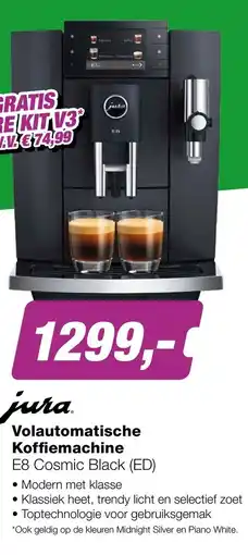 EP Beerepoot Jura Volautomatische Koffiemachine E8 Cosmic Black ED aanbieding
