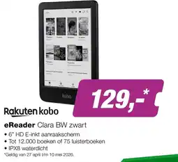 EP Beerepoot Rakuten kobo eReader Clara aanbieding