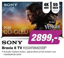 EP Beerepoot SONY Bravia 8 TV K55XR8M25BP aanbieding