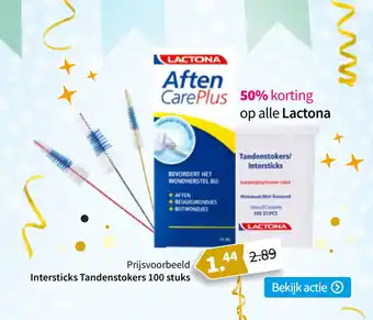 Plein.nl 50% korting op alle Lactona aanbieding