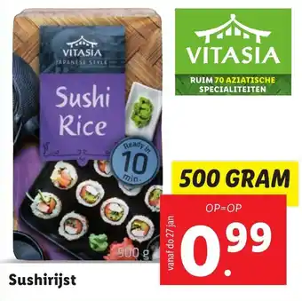 Lidl Sushirijst 500g aanbieding