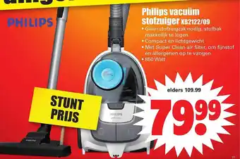 Dirk Philips Vacuum Stofzuiger XB2122-09 aanbieding