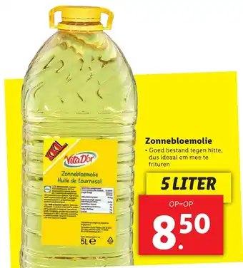 Lidl Zonnelbloemolie 5 liter aanbieding