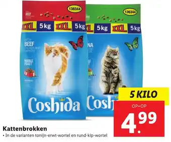 Lidl Kattenbrokken 5 kilo aanbieding