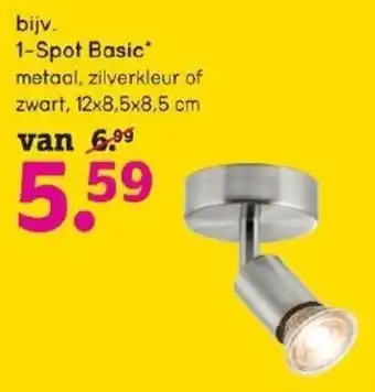 Leen Bakker bijv. 1-Spot Basic* aanbieding