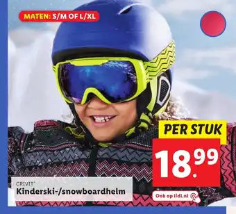 Lidl Kinderski-/snowboarhelm aanbieding