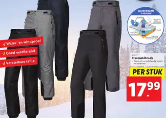 Lidl Herenskibroek aanbieding