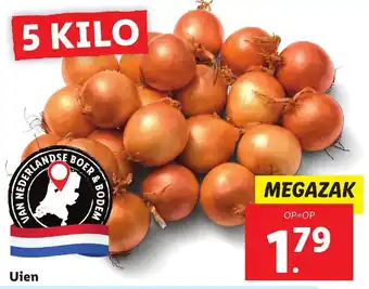 Lidl Uien 5 kilo aanbieding