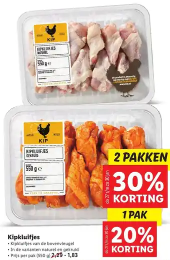 Lidl Kipkluifjes 550g aanbieding