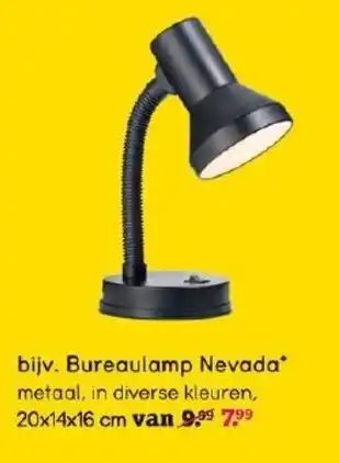 Leen Bakker bijv. Bureaulamp Nevada 20x14x16cm aanbieding