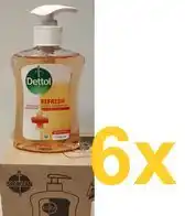 Bol.com 6x 250 ml Dettol handzeep Grapefruit aanbieding