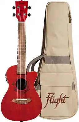Bol.com Flight: Gemstone DUC380 Elec Con Ukulele - Coral aanbieding