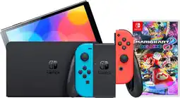 Coolblue Nintendo Switch OLED Blauw Rood + Mario Kart 8 Deluxe aanbieding