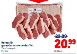 Makro Horecalijn gesneden rundercontrafilet aanbieding